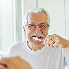 You can begin brushing your teeth again shortly after your dental implant surgery but be sure to be gentle around your surgical sites