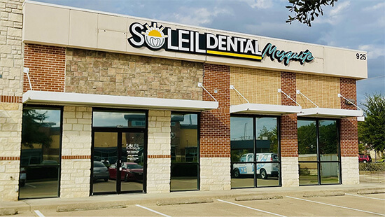 Exterior of Soleil Dental Mesquite office building