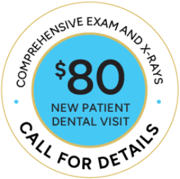 $80 New Patient Dental Visit Badge