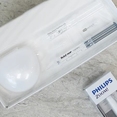 In-office teeth whitening treatment